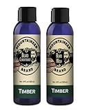 Mountaineer Brand Basic Beard Bundle | Beard Wash and Conditioner for Men | Beard Shampoo / Beard Conditioner Set | Deep Cleans | Leaves Hair Soft and Hydrated | Timber Scent | 2 Count | 8oz