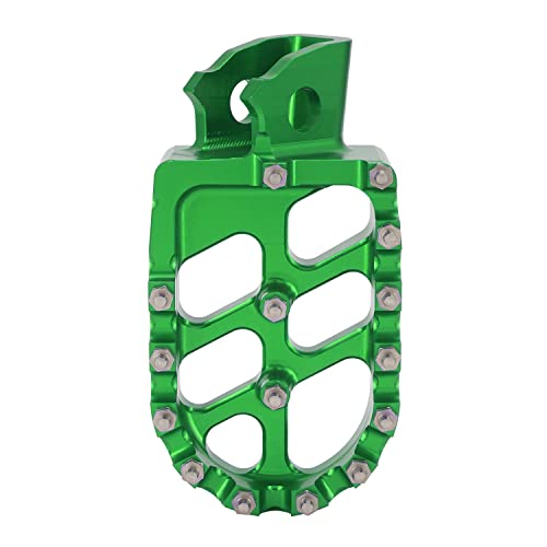 Image of AnXin Foot Pegs Motorcycle Footpegs Foot Pedals Rests CNC for KLX 110 KLX110 2002-2023 KLX110L 2010-2023 KX60 1998-2003 Green OEM 34028-1237 34028-1238