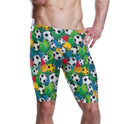UMIRIKO Football Soccer Sport Men's Swimsuit Swim Jammers L B0402939
