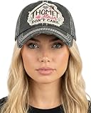 Funky Junque - Gorra de béisbol para mujer - Negro - Talla única