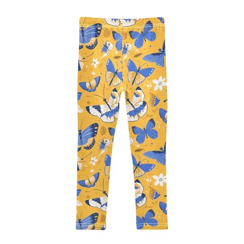Butterfly Toddler Girls Active Leggings Comfortable Full Length Athleisure Pants Sports2