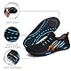 Badeschuhe Herren Damen Barfußschuhe Wasserschuhe Schwimmschuhe Strandschuhe für Surfen,Tauchen,Bootfahren,Gymnastik Fitness (Schwarz Blau 63, 47EU)