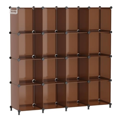 AWTATOS Cube Storage Organizer, Storage Cubes Shelves Bookshelf, 16 Cube