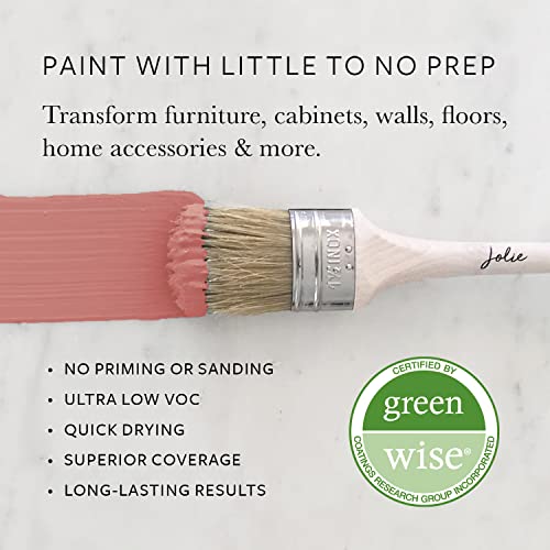 Jolie Paint - Matte Finish Paint For Furniture, Cabinets, Floors, Walls, Home Decor And Accessories - Water-Based, Non-Toxic (32Oz - Quart, Moroccan Clay [Brownish Pink]) #TOP1