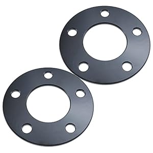 Atkmaxon 2Pcs 3Mm 8&Quot; Hubcentric Flat Wheel Spacers 5X114.3 5X4.5 70.5Mm Hub - Lnsflat3545705A12 - Black 9