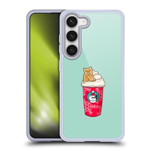 Carcasa Samsung Galaxy S23 5G gatos doodlecats silicona transparente con dibujo Beth Wilson Latte
