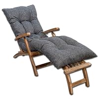 Ligbed teak set 3-delig | All weather kussens | grijs | met bijzettafel Ligbed teak set 3-delig | All weather kussens | grijs | met bijzettafel