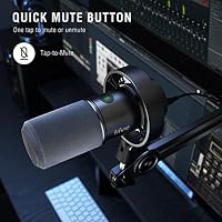 FIFINE XLR Studio Mikrofon Dynamisches, USB Microphone PC für Streaming Podcast Gaming, für PS4/5 Mac Mixer Soundkarten – Ansicht 6