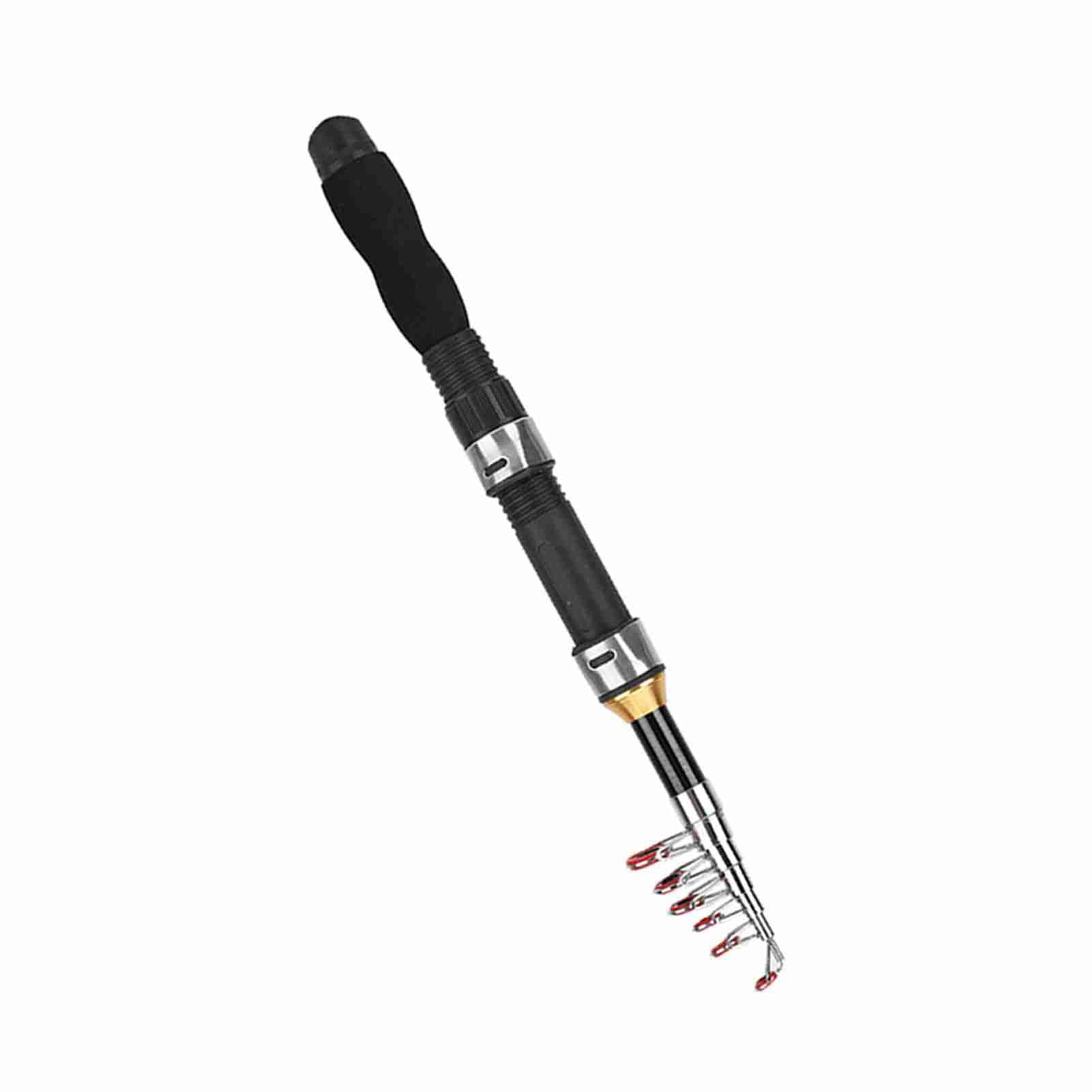 Aramox Telescopic Fishing Rod Travel Fishing Pole Collapsible Rod 1-2. Portable with EVA Handle for Bass Trout Ice Sea (#3)