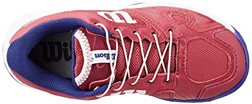 Wilson Mädchen Tennisschuhe, RUSH PRO JR QL, Pink/Weiß/Blau, 28, Für alle Bodenbeläge, Alle Spielertypen, WRS327900E105