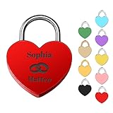 ❤️Fantástica idea para regalo: candado del amor con grabado y llave es ideal para parejas o regalos de aniversario y boda, Navidad, cumpleaños, boda o compromiso. También como regalo de bebé para la descendencia, como prueba de amor para el amigo o la novia, para el día de San Valentín para él y para ella o simplemente para decirte a ti. Nuestro candado con nombre grabado es el regalo ideal para mostrar tu amor sincero a tu pareja.