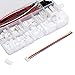 INJORA JST 2.54 mm XH Connector Kit, 2/3/4/5/6/7 Pin Housing Connector Socket Kit with Pre-Crimped Cable Wire and Heat Shrinkable Tube, Circuit Board Connectors, Compatible with JST-XH Connector