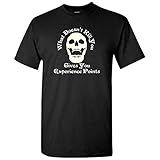 What Doesn't Kill You Gives You Experience Points - Tabletop RPG T Shirt - Small - Black