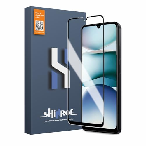 Image of Tempered Glass for Redmi A5 | A4 | Redmi 14C | Poco C75 (6.88 Inch) Military Grade 9H Screen Guard, Anti-Scratch, Shatterproof, Edge-to-Edge Full Coverage - Black Border