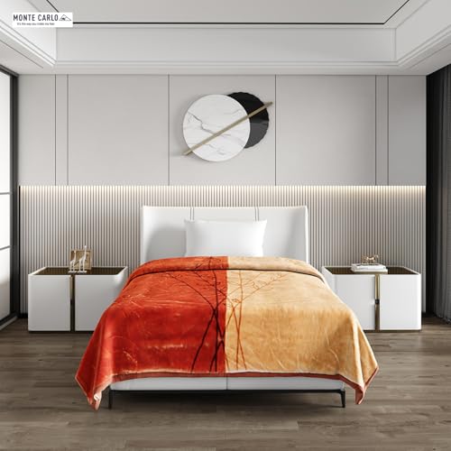 Image of Monte Carlo Winter Single Bed Blanket Haze 3 Ply 951 GSM | 3.5 KG (Width 1.60 M X Length 2.20 M)