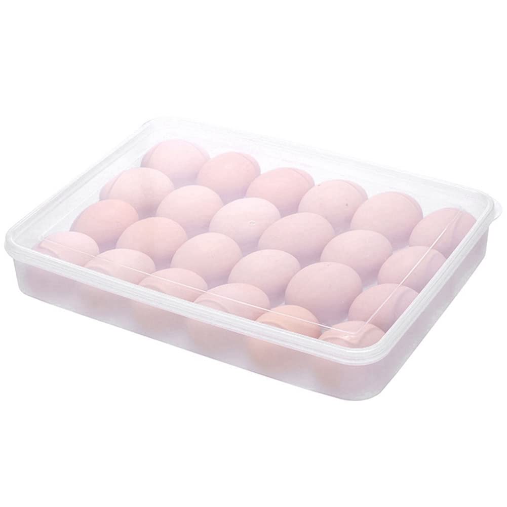 Huevos Rellenos Facilidad, 2 Recipientes Transparentes para Huevos con Tapa para 48 Huevos, FáCil de Transportar, Transportador Apto para Lavavajillas, Apilable