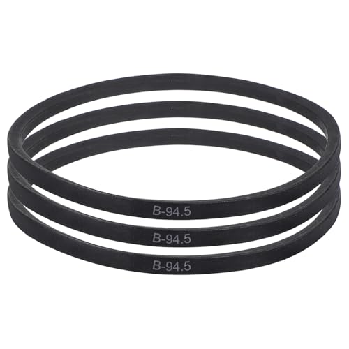 Image of uxcell 3 Pack B-94 1 /2 Classic Wrapped V-Belt, 97 inch Outside Circumference Wrapped Industrial Rubber V-Belt B Profile V-Belt for Industrial Machinery Equipment, Black