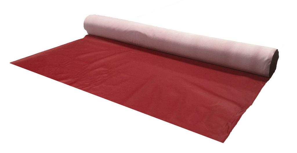 A-Express Grained sztuczna skóra tkanina wytrzymała skóra winylowa skóra tapicerka teksturowany materiał (kasztanowy, 5 metrów (500 cm x 140 cm)