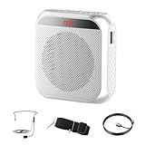 【Lunga durata della batteria e comfort】Con una batteria al litio integrata da 2200mAh 18650, questo amplificatore vocale con microfono consente fino a 20 ore di funzionamento continuo dopo soli 3 ore di carica. Indipendentemente dall'uso, la voce rimane presente e potente tutto il giorno con questo amplificatore vocale ricaricabile, un compagno affidabile nella vita di tutti i giorni