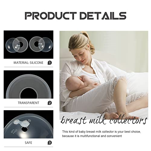 Healifty 2 Unidades Coletor De Leite Conchas De Protetor De Leite Almofadas De Amamentação De Silico
