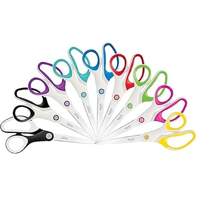 Leitz Titanium Scissors, Right or Left Handed Ambidextrous, 6.7 x 1.5 x 15 cm, Office Stationary, Ergonomic Handle, WOW Range, Pearl White