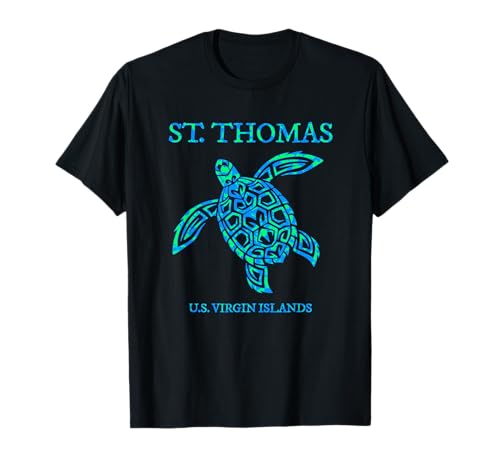 St Thomas Sea Turtles USVI Vacation Souvenir T-Shirt