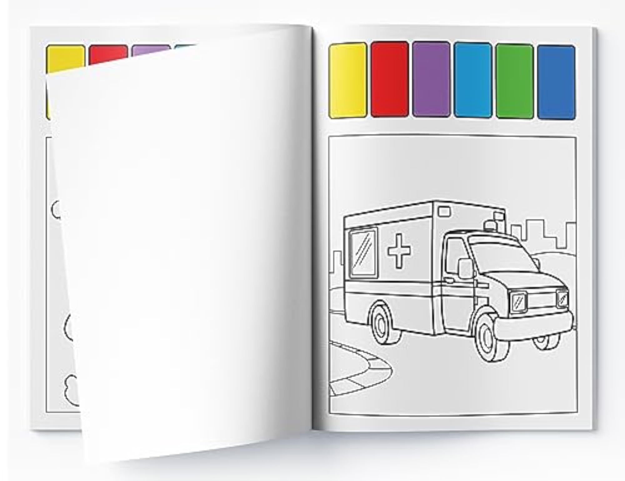 Pick and Paint Coloring Activity Book: Vehicles