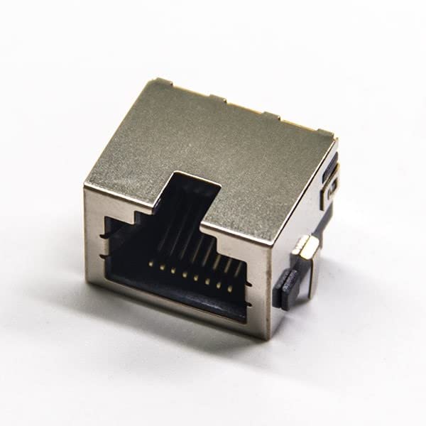 GXMRHWY 30PCS RJ45 Modular Jacks Shielded SMT Type Angled Through Hole Without Filtered