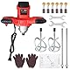 JUSTOOL Mörtelrührer Rührwerk 2100W Handrührwerk Farb- / Zementmischer mit Rühreraufnahme M14, Einstellbarer 6 Geschwindigkeit (0-800Rpm), Ergonomischem Griff inkl. Rührer für Mörte