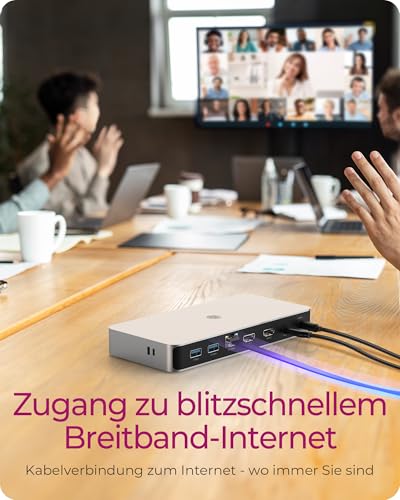 Icy Box USB4 Docking Station (10-In-1) Per 2 Monitor (2X Hdmi 2.1), 4K 120Hz / 8K 60Hz, 4X Usb Hub, 3X Usb 3.2 Gen 2 (10 Gbit/S), 100W Pd, 2.5 Gigabit Ethernet, Audio, Lettore Di Schede, IB-DK2880-C41 - 7