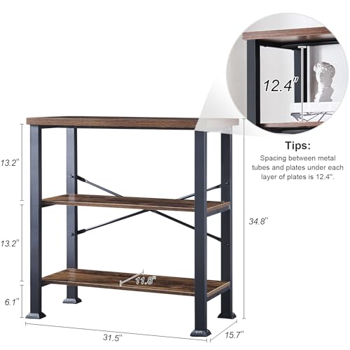 HOMBAZAAR 3 Tier Bookshelf の商品画像 1