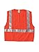 Flame Resist Vest, Class 2, XL, Orange