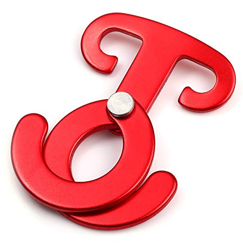 Zhouzl Productos de Camping Gancho Multifuncional al Aire Libre en Forma de T Aleación de Aluminio Autobloqueo Mosquetón Gancho Seguridad Camping Senderismo Gancho Mosquetón Productos de Camping