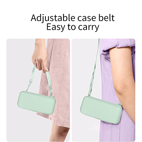 Dlin Small Mini Travel Sun Umbrella For Purse With Case, Compact Uv Umbrella Protection, Lightweight & Portable Parasol, Outdoor Sun&Rain Umbrellas For Women And Girls (Green #TOP4