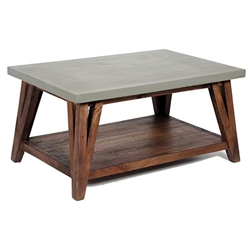 Photo 1 of **SEE NOTES**FOR PARTS OR REPAIR**
Alaterre Furniture Brookside 36" W Wood with Concrete-Coating Coffee Table