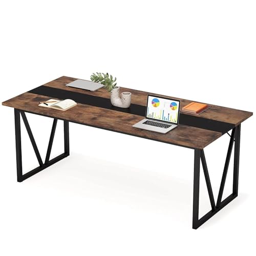 Image of TEKAVO Minda Office Workstation Table for Conference Room | Large Office Computer Work Table | 180 cm Long, 80 cm Wide