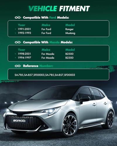 Image of SCITOO Motor Starter for SA-785 SA-857 Starters Fit for Ford for Mustang 1992-1993, for Ford for Ranger 1991-2001, for Mazda for B2300 1994-1997, for Mazda for B2500 1998-2001