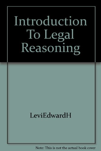 Introduction To Legal Reasoning B000UDM8F2 Book Cover