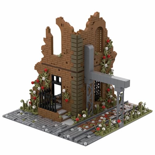 Jeamoc WW2 Military Ruins Building Block Set, 700 Pcs Parts, Military Ruins Building Set, WW2 Set