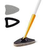 Yocada Tub Tile Scrubber Brush with 2 Scouring Pads 1 TPR Brush Head No Scratch for Cleaning Bathroo