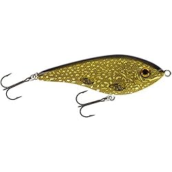 Jerkbait Lucio Westin Swim 12 cm, 53 g, suspensión – Jerkbait para pesca en lucio, lucioperca, cebo de lucio, para pesca Jerkbait, color: Natural Pike