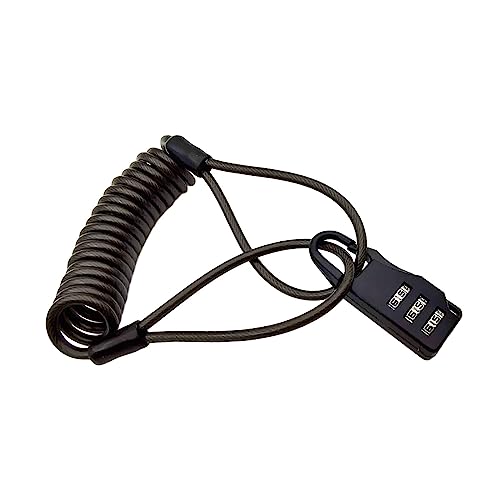 Colaxi Fechadura de combinação com cabo, trava de de fio, trava de capacete de motocicleta resistent