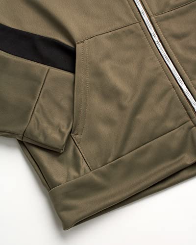 Body Glove Boys? Tracksuit Set ? 2 Piece Tricot Sweatshirt And Jogger Sweatpants (8-14), Size 10/12, Olive/Black/Camo #TOP2