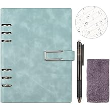 Reusable Notebooks - Stone Paper Waterproof Spiral Notebooks, A5 Wirebound Ruled Sketch Book Notepad Diary Memo Planner with 1 Erasable Pen & 1 Microfiber Cloth Included 9.056.69