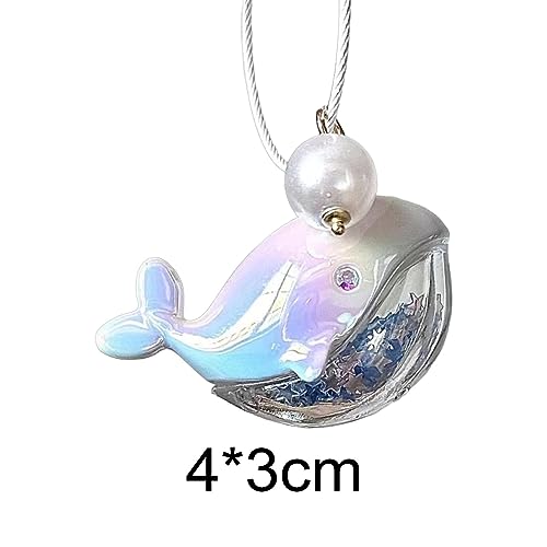 Whale Keychain for Backpack, Fun Animal Doll Pendant Keyring for Purse and Car Keys, 1.57x1.18 Inch Cute Accessory Charm2