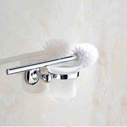 JSEIAJB Toilet Brush and Holder Set Good Grip Compact Bowl Cleaner Design Bath Scrubber for Bathroom image 3