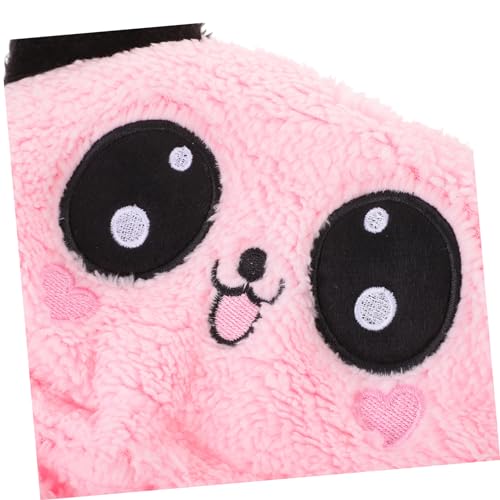 Windproof Thermal Hooded Scarf for Adorable Cartoon Animal Ear Shape Winter Hat and Neck Warmer Cozy and Warm for Boys and Years for Cold Weather Pink4