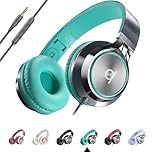 ARTIX CL750 Wired Headphones with Mic and Volume Control — 90% Noise Cancelling Plug In Headphones for Laptop, PC, iPad and Computer Wired, Over Ear Head Phone with Cable — (Foldable, Aux Jack 3.5mm)