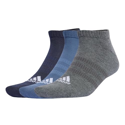 adidas Cushioned Sportswear Low Cut Socks 3 Pair Pack, Chaussettes invisibles Mixte, legend ink/preloved ink/dark grey heather, adidas Cushioned Sportswear Low Cut Socks 3 Pair Pack, Chaussettes invisibles Mixte, legend ink/preloved ink/dark grey heather,