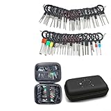 Drahtklemmen-Pin-Ausdreher-Set, 76-teilig, für elektrische Kfz-Steckverbinder mit schützender Aufbewahrungstasche